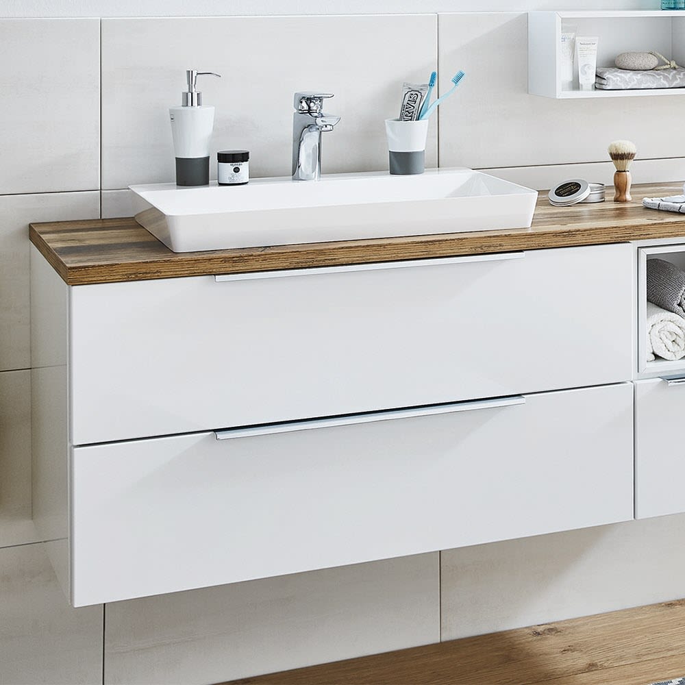 Puris Aspekt Waschtischunterschrank 90 cm mit Griff 338