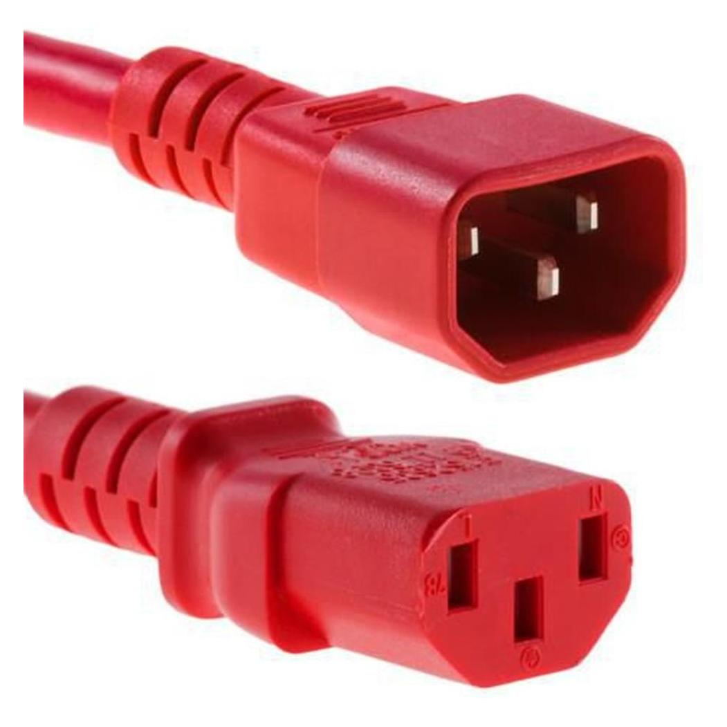 MicroConnect Power Cord C13 - C14 3m Red (3 m) (PE040630RED)