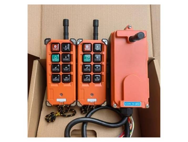 6 tasten Industrielle Drahtlose Radio Kran Fernbedienung schalter Hoist overhead brücke lift control für Heckklappe(2T1R)