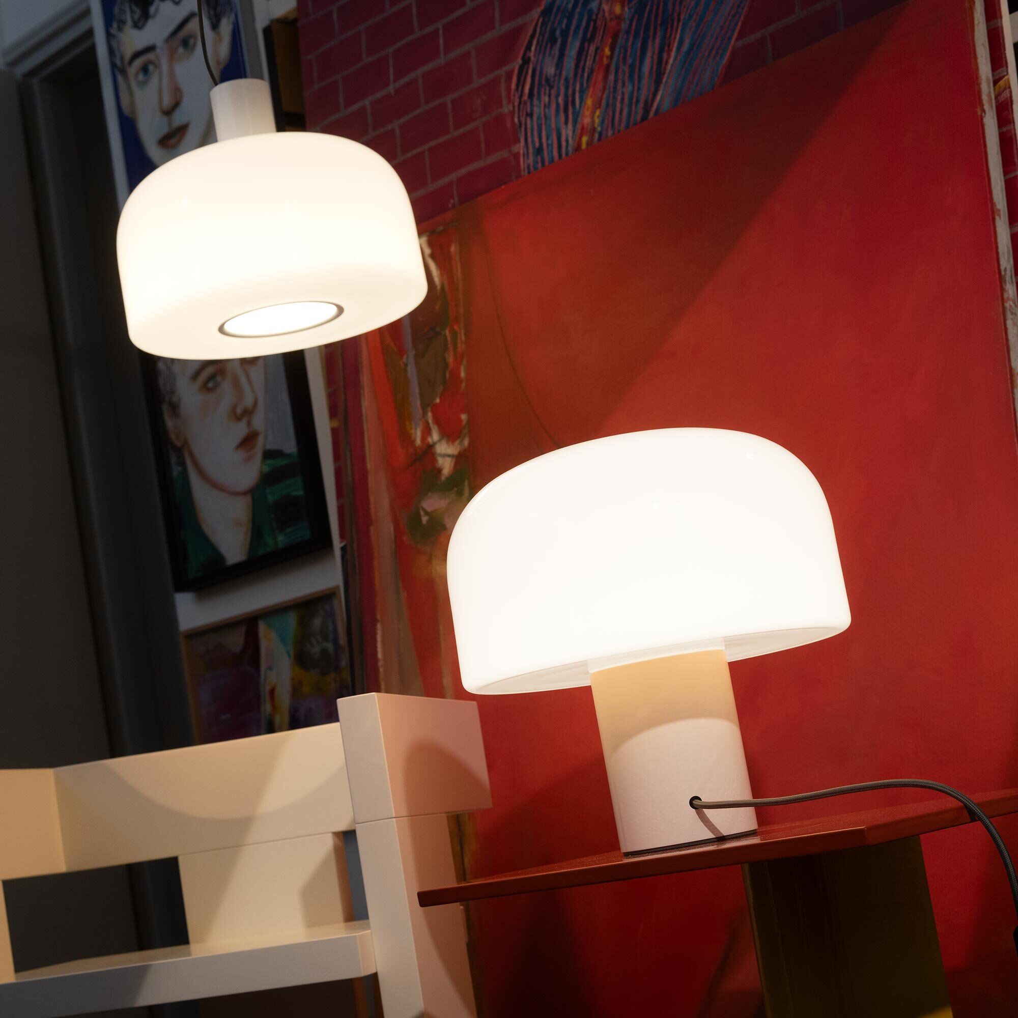 Flos Bellhop Glass T Tischleuchte (aluminium) aluminium