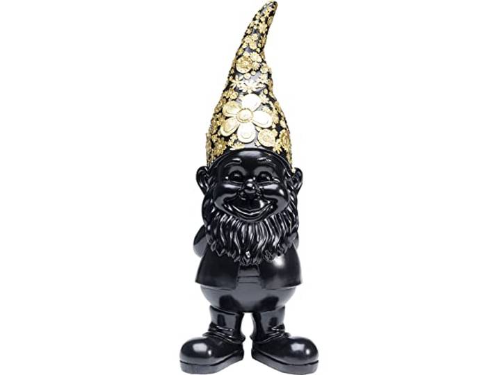 Kare Design Deko Figur Zwerg Standing, Gold, 61x22x18 cm fürs Wohnzimmer, vielseitig kombinierbar