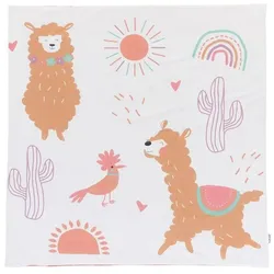 Tineo, Krabbeldecke + Spielbogen, Tragbare Spielmatte - - 100 x 100 cm - Alpaka