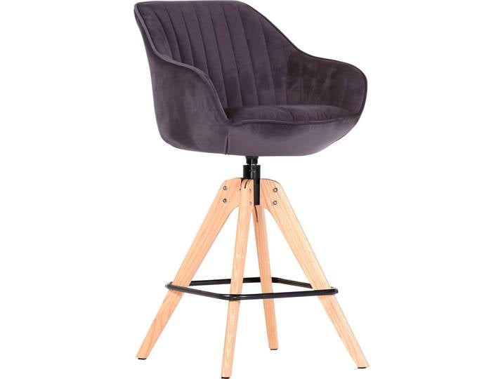 Barhocker GUTMANN FACTORY Trivia , grau (anthrazit), B:55cm H:96cm T:56cm, Hocker, Barhocker, drehbar