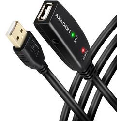 AXAGON USB-Kabel USB 2.0 USB-A Stecker 7.5 m Schwarz ADR-207