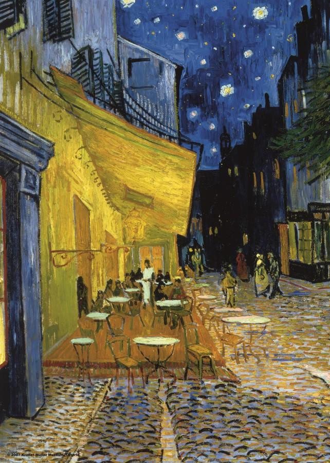 Puzzelman Puzzel Caféterras bij nacht van Vincent van Gogh, 1000 stukjes