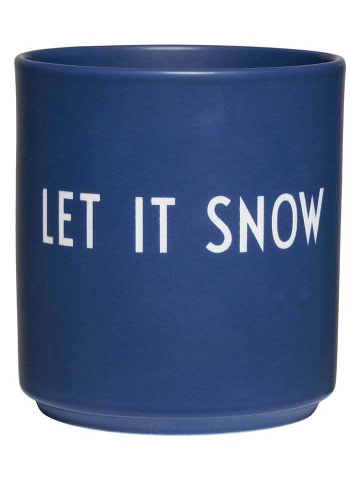 Design Letters Becher ''Let It Snow'' in Blau - 250 ml - onesize