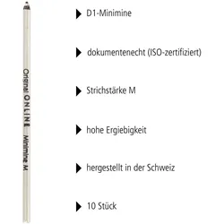 ONLINE® Kugelschreiberminen Schwarz