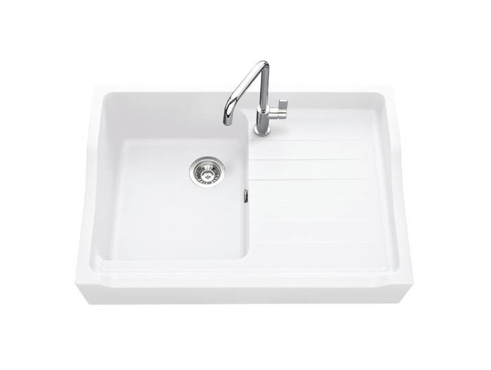 Evier granit 1 bac EV359 60 x 89 cm blanc