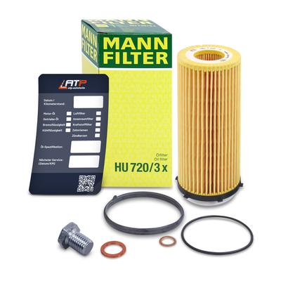Mann-filter Ölfilter+Schraube+Ölwechselanhänger [Hersteller-Nr. 10491660] für BMW