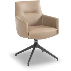 MAISON Stuhl Salinas Leder Braun Mocca