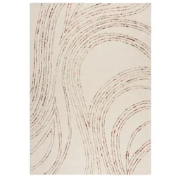 Handgetufteter Wollteppich - Natürliche Töne - `Humber`. Farbe: Natur-Orange, 80x150 cm | Kadima Design