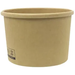 MONOUSO - Kraft-Kraft Pappbecher 250ml Ø9,0cm (25 Stück)