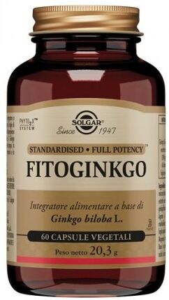 Solgar Italia Solgar Fitoginkgo Antiossidante 60 Cps