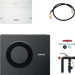 Buderus Logaplus Ergänzungs-Set WLW-12 MB A H mit ODU12 kW und HF-Set HYC40 für Hybrid anthrazit