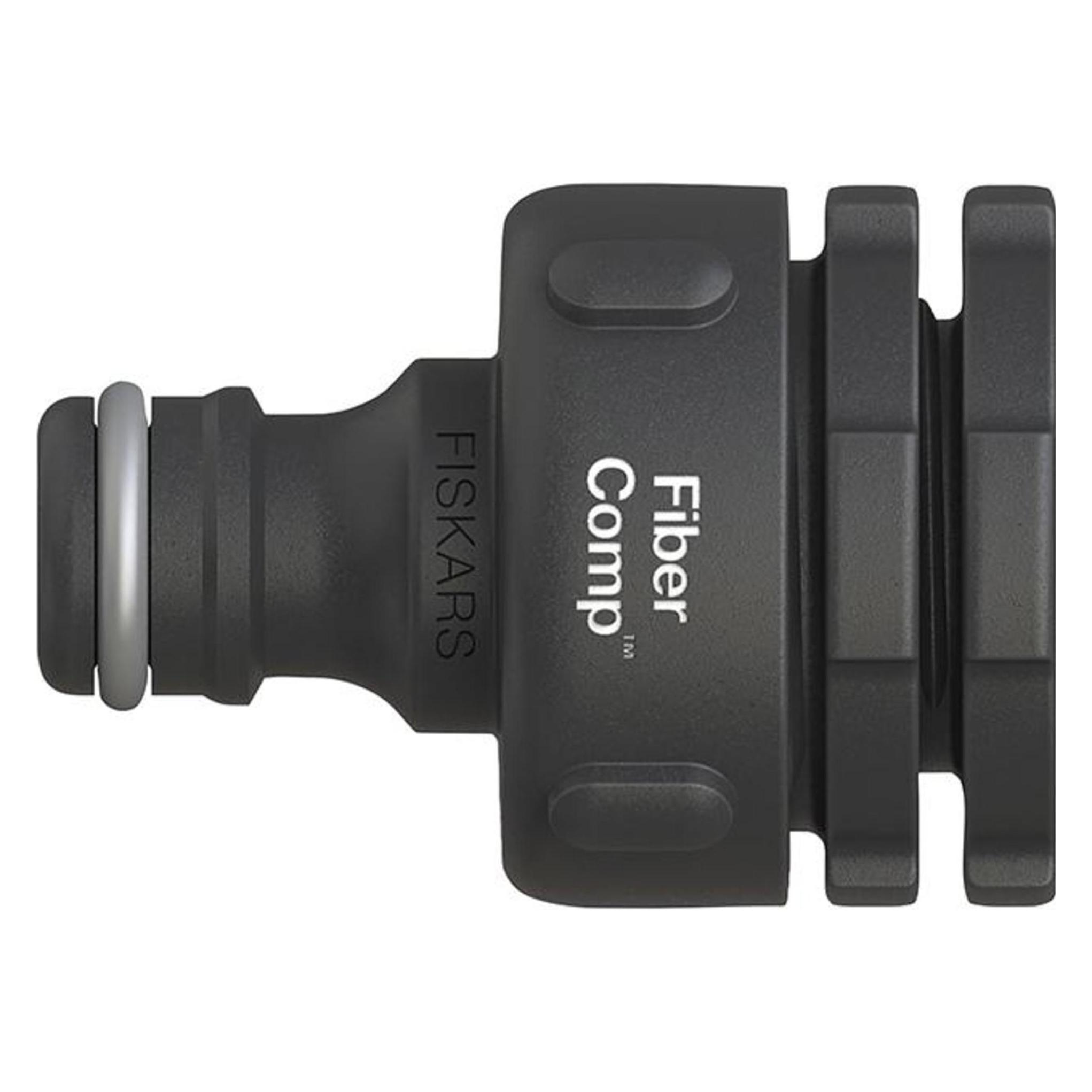Fiskars Conector de grifo Fibercomp -MULTI (Hahnanschluss, 21 mm) (1027056)