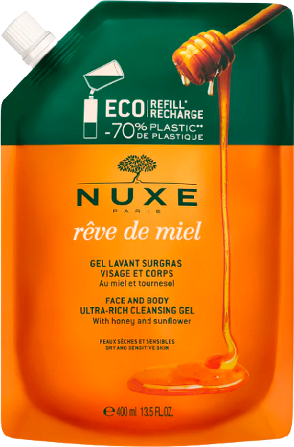 Nuxe Rêve de Miel Gel de Limpeza Rosto e Corpo Recarga 400ml
