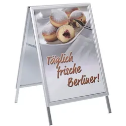 update displays Kundenstopper »Outdoor« A0 grau, 98x163x100 cm