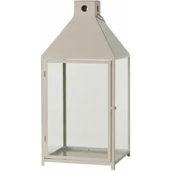 Laterne CANDELO groß (BH 34x73 cm) - beige - BH 34x73 cm