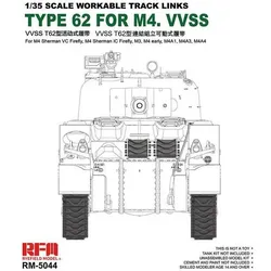 Rye Field Model Workable track links for British Sherman VC Firefly, M3, M4A1, M4A4, M4 early