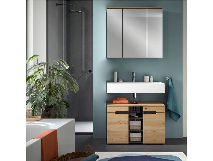 Badezimmer Canu Eiche Artisan Dekor B: 80 cm