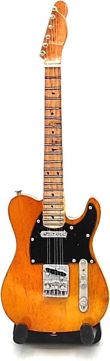 Fender Telecaster miniatuur replica gitaar Bruce Springsteen 15 cm