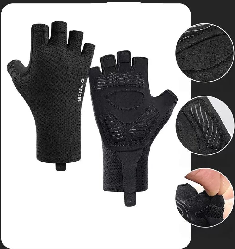 INF Halbfinger-Fahrradhandschuhe - Touchscreen, Atmungsaktiv und Anti-Rutsch M