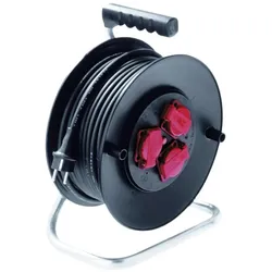 Bachmann, Kabelrolle, Kabeltrommel 25m sw 392.182 H07RN-F 3G1,5 Kunststoff 392.182 (25 m, 1.50 mm2)