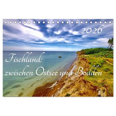 Fischland: zwischen Ostsee und Bodden (Tischkalender 2026 DIN A5 quer), CALVENDO Monatskalender