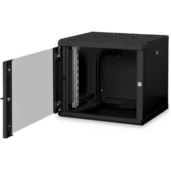 Digitus Wandgehäuse Unique (9 HE, 19 Zoll Rack), Serverschrank, Schwarz