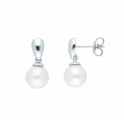 Paar Ohrhänger ADELIA´S "1 Paar 925 Silber Ohrringe / Ohrhänger mit Süßwasser Zuchtperle", silber, Ohrringe, Damen, Damen, Silber 925 (Sterlingsilber), mit Süßwasser Zuchtperle Silberschmuck für Damen