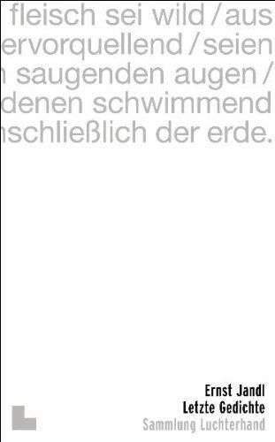 Ernst Jandl - Letzte Gedichte - Preis vom 09.10.2026 07:28:09 h
