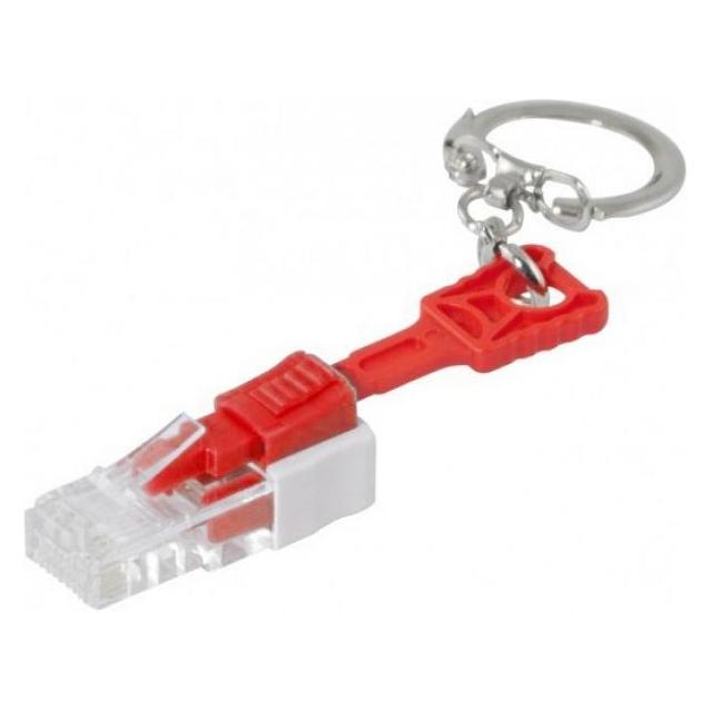 Exertis Connect RJ45-Schloss zum Blockieren und Verriegeln von freien RJ45-Buchsen, 10 Stück Ideal zum Verhindern vo (Netzwerk Zubehör) (848943)