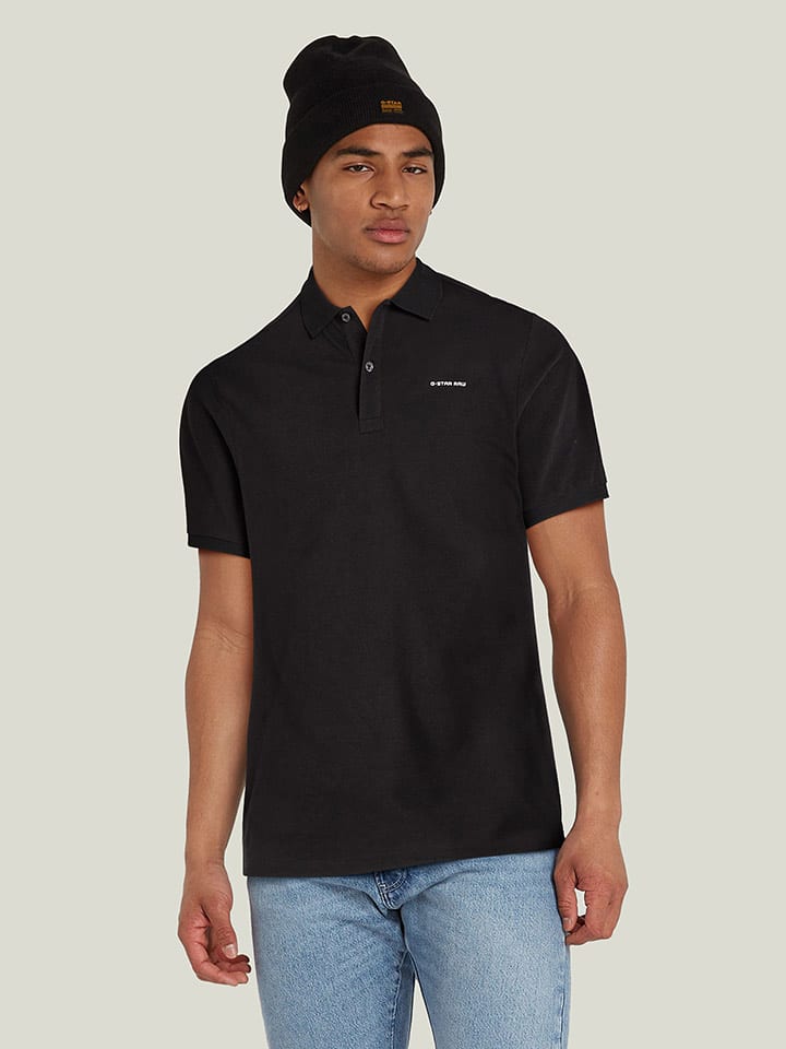 G-Star Poloshirt in Schwarz - L
