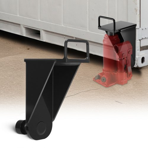 Vevor Container voor vijzels met U-vormige handgreep, 5,6 ton, RVS, zwart