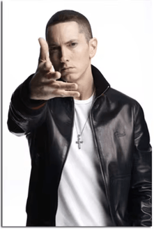 Inspire Picks Eminem Rap Music Wall Art Hip Hop Canvas Print Poster p 20x30cmnoframe