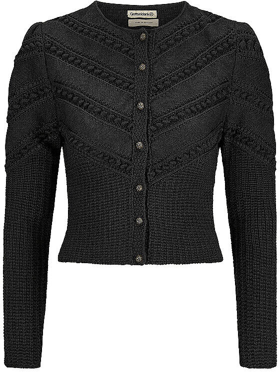GOTTSEIDANK Trachten Strickjacke OPHELIA schwarz   S S
