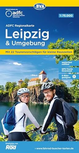 Allgemeiner Deutscher Fahrrad-Club e.V. (ADFC) - ADFC-Regionalkarte Leipzig und Umgebung, 1:75.000, mit Tagestourenvorschlägen, reiß- und wetterfest, E-Bike-geeignet, GPS-Tracks Download (ADFC-Regionalkarte 1:75000) - Preis vom 17.10.2026 19:25:27 h