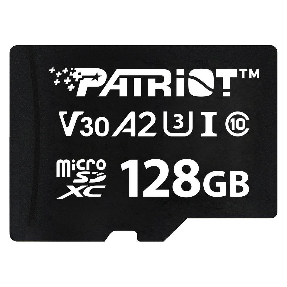 Patriot 128GB microSDXC VX V30 U3 A2 (128 GB, microSDXC, U3, UHS-I) (PSF128GVX32MCX)