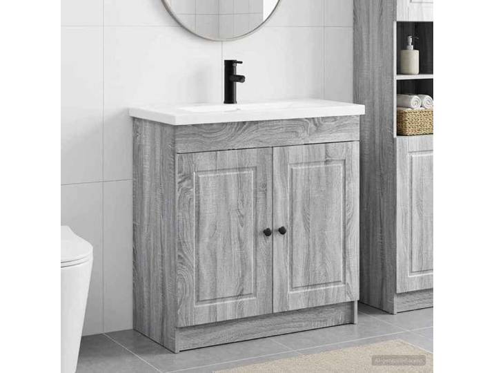 Ensemble de mobilier de salle de bain Sonoma gris 3404140