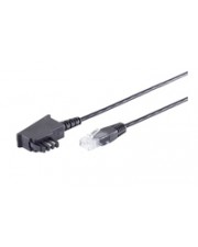 ShiverPeaks maximum connectivity TAE-F Stecker auf RJ45 VDSL Routerkabel Netzwerk 3 m (12-09045)