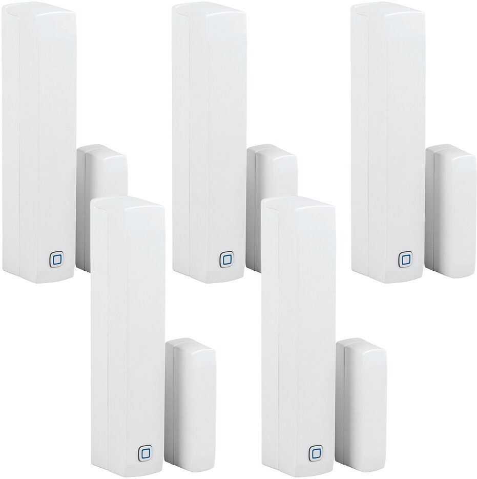 HOMEMATIC IP Smart-Home-Steuerelement "Fenster- und Türkontakt mit Magnet 5er Set", weiß, B:22cm H:14cm T:30cm, Smart-Home-Stationen, Smart-Home-Steuerelement