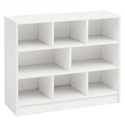 WOHNLING WL5.819 Bücherregal Weiß 80 cm x 30 cm x 69 cm