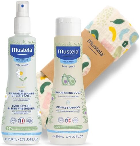 Mustela Kit Fralda + Água Refrescante 200ml + Champô Suave 200ml