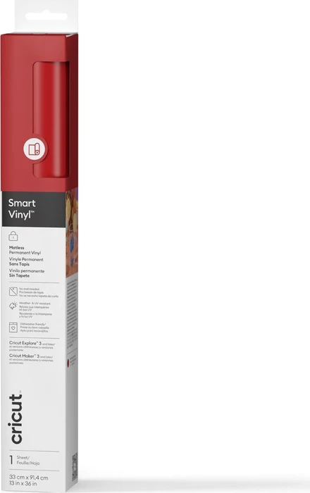 Cricut Smart Vinyl Permanent 33 x 91 cm 1 sheet (Red)