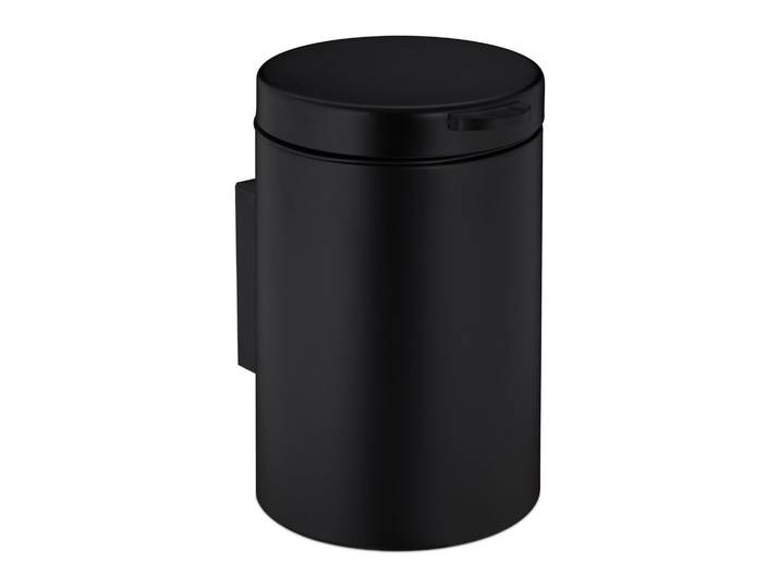 Kosmetikeimer Wandmontage 3 Liter Schwarz