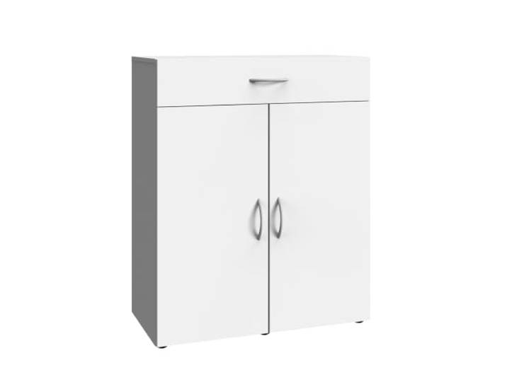 Lomadox Kommode Sideboard weiß, B/H/T ca. 80/98/40 cm
