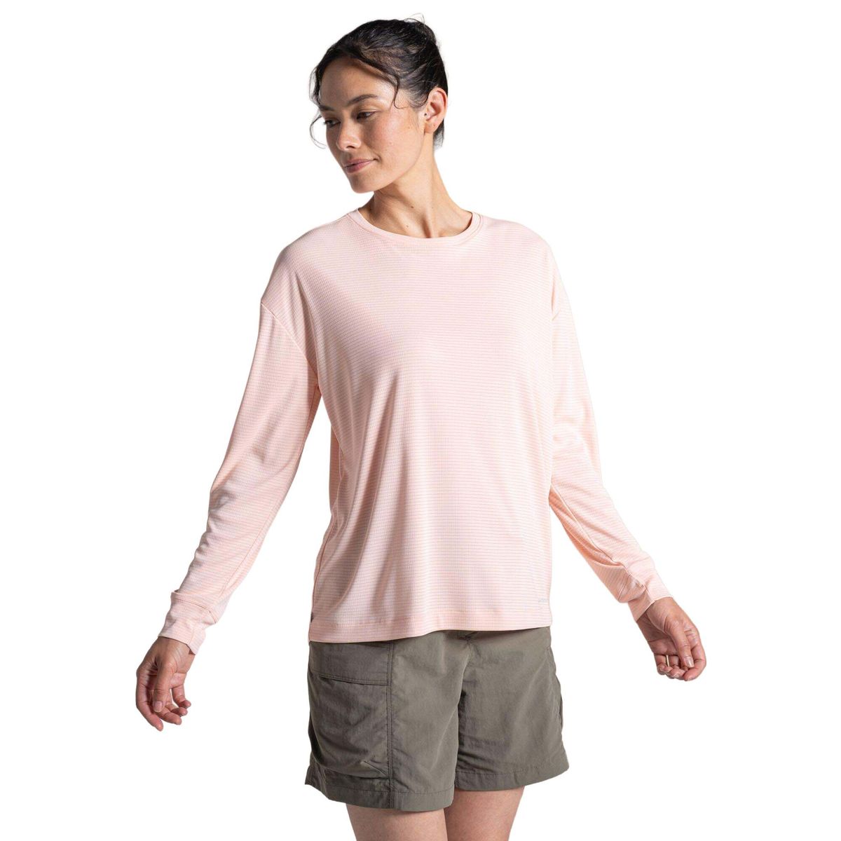 Craghoppers Nosilife Solarshield+ Long Sleeved T-shirt sherbert (1SJ) 36 CWT1410 1SJ 10L