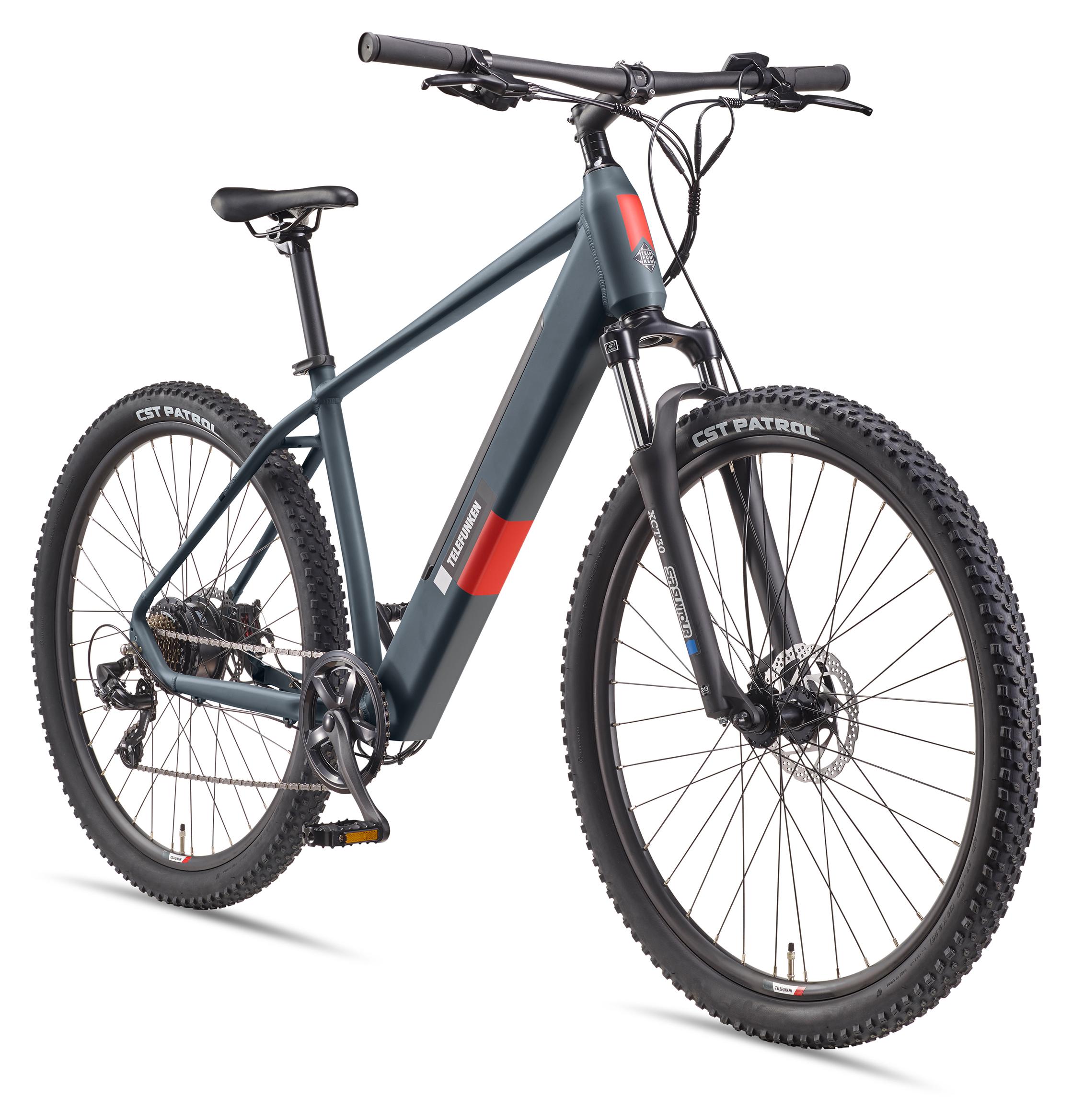 Telefunken MTB E-Bike Mountainbike für Herren und Damen | Elektrofahrrad 29 Zoll | Kettenschaltung | Heckmotor | 468 Wh Akku | EBike Pedelec Hardtail