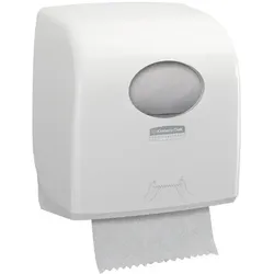 Kimberly Clark 7955 AQUARIUS SLIMROLL weiß Handtuchspender kompakt, überzeugend und abgerundetes Design