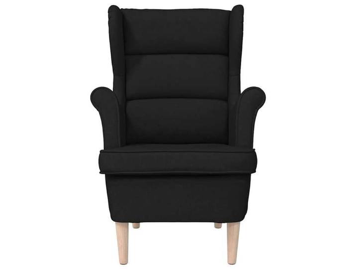 Chaise simple - Noir - Fauteuil SALON - noir 74x84x100 cm tissu F8721